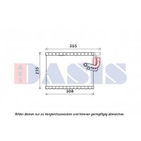 820333N AKS DASIS Випарник кондиціонера