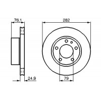 0 986 478 217 BOSCH Гальмівний диск