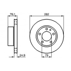 0 986 478 217 BOSCH Гальмівний диск