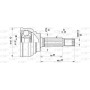 CVJ5022.10 OPEN PARTS Шарнирный комплект, Привідний вал