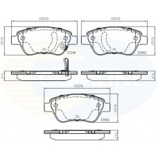 CBP31594 COMLINE Комплект гальмівних колодок дисковий гальм