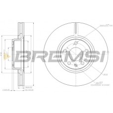 CD7277V BREMSI Гальмівний диск