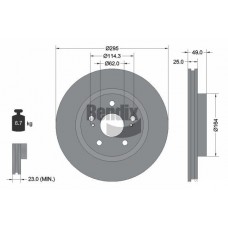 BDS1372 BENDIX Braking Гальмівний диск