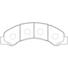 FP0825 FIT Комплект гальмівних колодок дисковий гальм