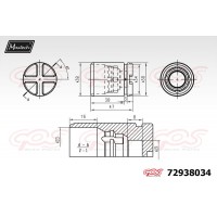 72938034 MAXTECH Поршень корпус скоби гальма