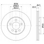 8DD 355 105-361 HELLA PAGID Гальмівний диск