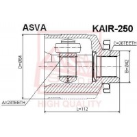 KAIR-250 ASVA Шарнирный комплект, Привідний вал