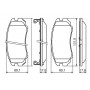 0 986 424 815 BOSCH Комплект гальмівних колодок дисковий гальм