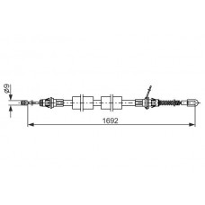 1 987 482 925 BOSCH Тросик, cтояночный тормоз