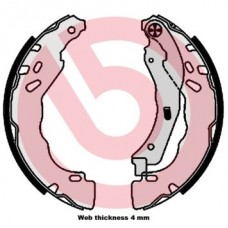 S 61 544 BREMBO Комплект гальмівних колодок