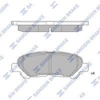 SP2136 Hi-Q Комплект гальмівних колодок дисковий гальм
