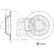 179499 FEBI BILSTEIN Гальмівний диск