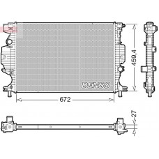 DRM10120 DENSO Радіатор охолодження двигуна
