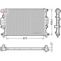 DRM10120 DENSO Радіатор охолодження двигуна