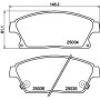 8DB 355 015-241 HELLA Комплект гальмівних колодок дисковий гальм
