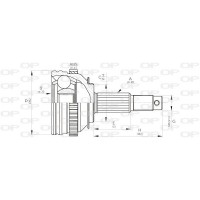 CVJ5447.10 OPEN PARTS Шарнирный комплект, Привідний вал