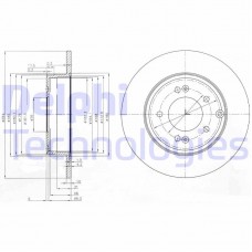 BG4012 DELPHI Гальмівний диск