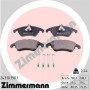 24310.190.1 ZIMMERMANN КомплеК т гальмівних колодок, дискове гальмо