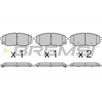 BP3702 BREMSI Комплект гальмівних колодок дисковий гальм