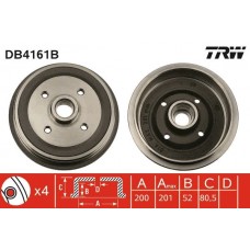 DB4161B TRW Гальмівний барабан