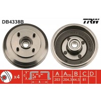 DB4338B TRW Гальмівний барабан