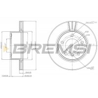 CD7228V BREMSI Гальмівний диск