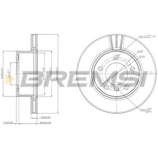 CD7228V BREMSI Гальмівний диск