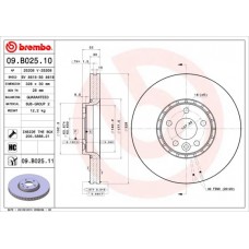 09.B025.11 BREMBO Гальмівний диск