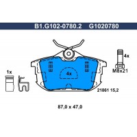 B1.G102-0780.2 GALFER КомплеК т гальмівних колодок, дискове гальмо