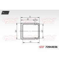 72944036 MAXTECH Поршень корпус скоби гальма