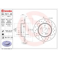 08.7211.2X BREMBO Гальмівний диск