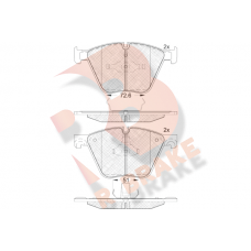 RB1992 R BRAKE Комплект гальмівних колодок дисковий гальм