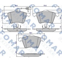 FO 814781 FOMAR Friction Комплект гальмівних колодок дисковий гальм