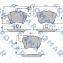 FO 814781 FOMAR Friction Комплект гальмівних колодок дисковий гальм
