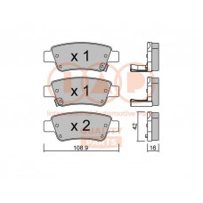 704-06066P IAP QUALITY PARTS Комплект гальмівних колодок дисковий гальм