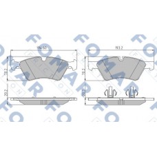 FO 858781 FOMAR Friction КомплеК т гальмівних колодок, дискове гальмо