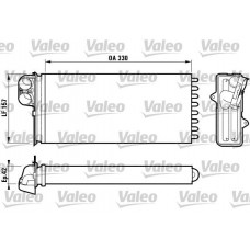 812170 VALEO Теплообмінник обігрів салону