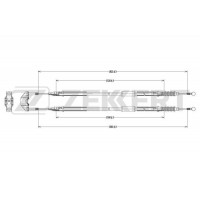 BZ-1135 ZEKKERT Тросик, cтояночный тормоз