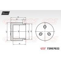 72957022 MAXTECH Поршень корпус скоби гальма