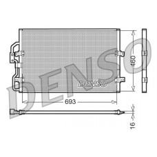 DCN07040 DENSO Конденсатор кондиціонера