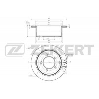 BS-5942 ZEKKERT Гальмівний диск