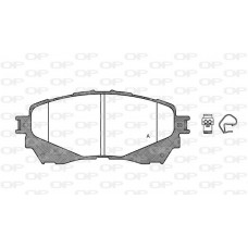 BPA1538.04 OPEN PARTS Комплект гальмівних колодок дисковий гальм
