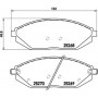 P 10 054 BREMBO Комплект гальмівних колодок дисковий гальм