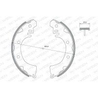 152-2304 WEEN Комплект гальмівних колодок
