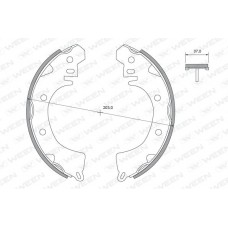 152-2304 WEEN Комплект гальмівних колодок