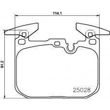P 06 096X BREMBO Комплект гальмівних колодок дисковий гальм