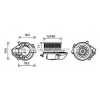 PE8504 AVA QUALITY COOLING Вентилятор салону