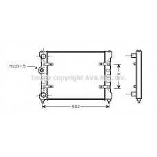 ST2023 AVA QUALITY COOLING Радіатор охолодження двигуна