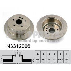N3312066 NIPPARTS Гальмівний диск
