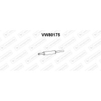 VW80175 VENEPORTE Предглушник вихлопних газів
